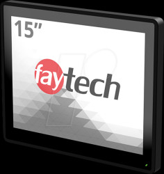 FT15TMCAPOB 38.1-cm touch monitor, capacitive, IP65