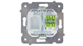 Karo Gniazdo Komputerowe Pojedyncze Rj45 Kat.5E Mmc Srebrny Perłowy...