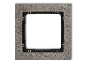 DECO Ramka uniwersalna - beton (ramka: ciemnoszary: spód: czarny) ciemnoszary 28-12-DRB-1 KARLIK