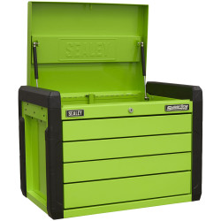 Sealey APPD4G Superline PRO Push-to-Open Topchest 4 Drawer - Green