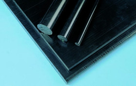 Arkusz tworzywa sztucznego Czarny, 500mm x 300mm x 25mm