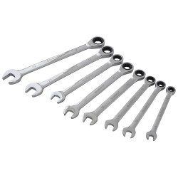 BlueSpot Tools 04310 Ratchet Spanner Set, 8 Piece