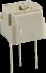 FT-63EP-503 Precision potentiometer, trimmer, vertical, 50 kOhm