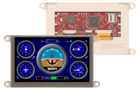 Kolorowy wyświetlacz LCD gen4-uLCD-50D 5 in 800 x 480 pixel 2x6 diod LED Backlight Ekran dotykowy 4D Systems