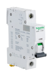 Wyłącznik nadprądowy MCB, Typ C, 1-biegunowy, 63A, 100 → 133V, 72V, na szynę DIN, Schneider Electric, iC60H