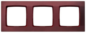 KARO Ramka potrójna burgund R-3S/58