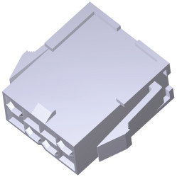 Obudowa złącza 8-pinowe 2-rzędowe raster: 4.2mm TE Connectivity Męski Montaż na panelu VAL-U-LOK Złącze przewód-panel,