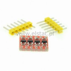 Moduł konwerter poziomów 5V - 3,3V TTL x4