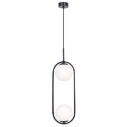Lampa wisząca salonowa PARVA, szklane kuliste mleczne klosze na E14 K-5101 Kaja Lighting