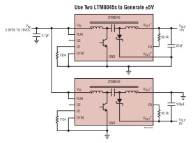 Inverting or SEPIC μModule (Power Module) DC/DC Converter with Up to 700mA Output Current