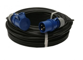 Przedłużacz kempingowy elCORD CEE 16A-3 230V IP44 40m H07RN-F 3G1,5 (gumowy OPD) z wt. i gn. CEE 16A-3P 30J25400