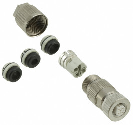 Złącze wielostykowe przemysłowe 2-pinowe M12 Montaż na kablu Wtyczka HARTING