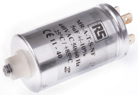 Kondensator foliowy 5μF 440V ac RS PRO Polipropylenowe Montaż śrubowy ±10