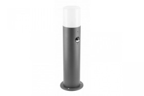 Oprawa ogrodowa CORTA-P PIR 40, E27, MAX.25W, IP44, AC220-240V, 50-60Hz, słupek, grafit