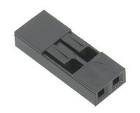 JS-02/5 Złacze do listew PH 2.54 mini-latch zaciskane na kable 1x2pin - 2-stykowe ( + terminale) - kpl. 5 szt.