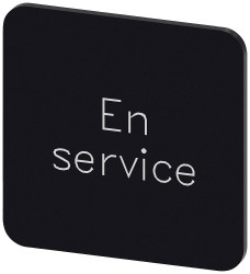 Tabliczka opisowa Siemens 3SU1900-0AF16-0GM0 (S x W) 22 mm x 22 mm En Service 10 szt.