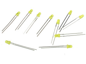 Dioda LED 3mm żółta matowa (10szt) /321
