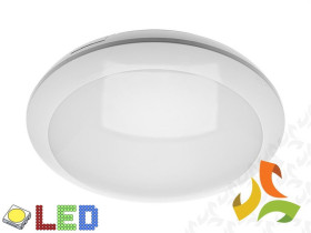 Oprawa plafoniera LED z mikrofalowym czujnikiem ruchu TOKIO 22W 2000lm 4000K IP66 2 stopnie świecenia (100%,20%) biała LD-TOK22W