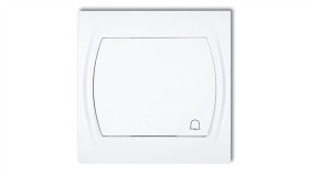 Logo Przycisk /Dzwonek/ Biały Lwp-4