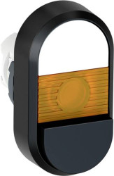 ABB 1SFA611145R1103 MPD16-11Y Przycisk podwójny czarny/biały 1 szt.