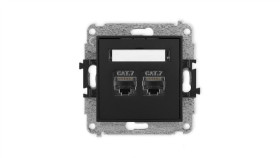 Icon Mechanizm Gniazda Komputerowego Podwójnego 2Xrj45, Kat. 7, Ekranowane,...