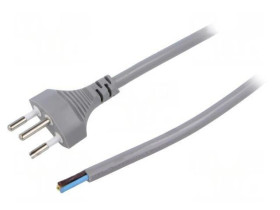 SN29-3/10/5.0GY Kabel: 3x1mm2, przewody,SEV-1011 (J) wtyk, 5m, 10A