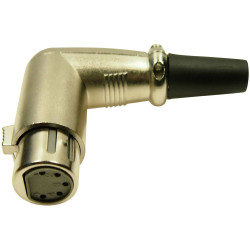 Cliff FC60955N XLR Connector 5-Pin Gold Black 1pc