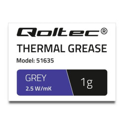Qoltec Pasta termoprzewodząca 2.5 W/m-K 1g Szara