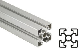 Profil 45 x 45 mm Bosch Rexroth Profil rozpórki długość 1000mm rozmiar rowka 10mm liczba rowków 4 Aluminium