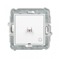 MINI Przycisk /dzwonek/ w stylu amerykańskim biały MWPUS-4