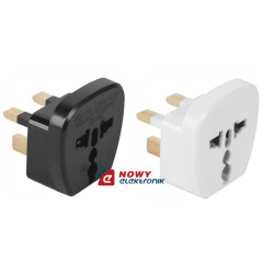 Adapter podr. Wt.UK/Gn.uniwers. QZ36 Białe/Czarne Przejście