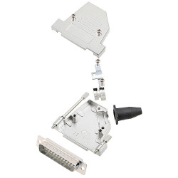 Encitech 6355-8042-23 DTSL25-LJSRG-S-DMP-W-K 25-pin D-Sub Strip solder 45°