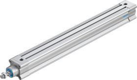 Siłownik pneumatyczny z tłoczyskiem skok: 400mm Festo Ø 40mm dwustronnego działania Action 561.9mm z amortyzacją