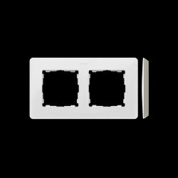 Ramka podwójna biały/szary 8200620-029 Simon82 Detail Kontakt-Simon