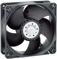 DC axial fan, 24 V, 119 x 119 x 38 mm, 285 m³/h, 55 dB, ball bearing, ebm-papst 4414/2 HHP