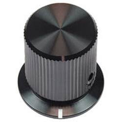 Pokrętło potencjometru oś: 1/4cal średnica: 12.7mm Zacisk śrubowy Czarny Vishay