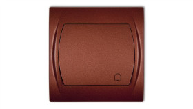 Logo Przycisk /Dzwonek/ Brązowy Metalik 9Lwp-4