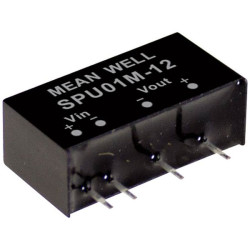 Mean Well SPU01L-15 DC/DC converter 67 mA 1 W 1 output -40 to 90&#xB0;C