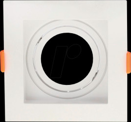 2050 Deckeneinbauring, GU10, eckig, weiß