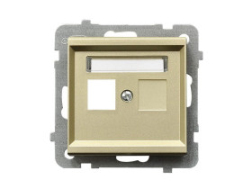 SONATA Obudowa gniazda pojedyncze szampański złoty GPK-1R/p/39 OSPEL
