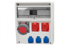 Rozdzielnica ULISSE 17M - gniazda 2x32A 5p, 63A 5p, 3x230V /17 modułów/