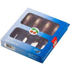 Kirschen 1156000 Short Chisel Set 4-Piece Set 6-26mm Wooden Handle