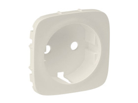VALENA ALLURE Plakietka kremowa gniazda pojedyncze schuko 755206 LEGRAND