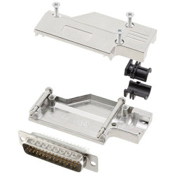 Encitech 6355-8066-03 DCMR25-FK-HDP44-W-K 44-pin D-Sub Strip 90&#xB0; solder