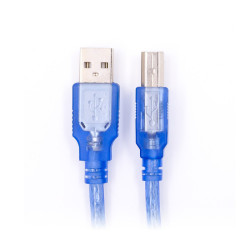30cm USB A to USB B Cable, Blue