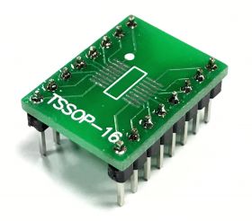 Adapter TSSOP16/SSOP16/MSOP16-->DIL16 (PDIP16 12,7mm)