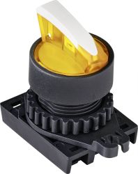 TRU COMPONENTS TC-9860184 S2SRN-L5Y Przełącznik ścienny blokada żółty 2 x 60 ° 1 szt.