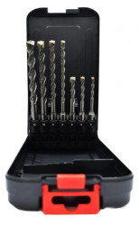 Zestaw wierteł do betonu SDS Plus THOR ABRABORO 2-ostrzowe (od fi 5do fi 12)