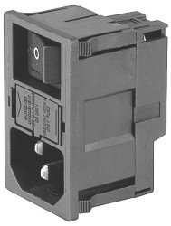 Schurter KM00.1105.11 Złącze męskie IEC, styki: 3, 250, 10 mA, 1 szt.