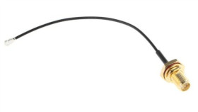 Kabel Koncentryczny, Rf, Czarny Żeńskie Rp-Sma Żeńskie U.Fl 100Mm, Rs Pro Z...